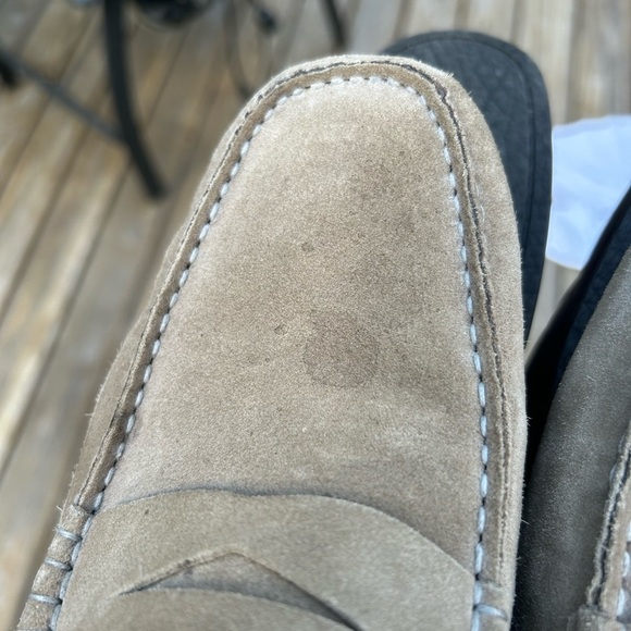 To Boot Mitchum Taupe Suede Driving Shoe - Picture 9 of 11